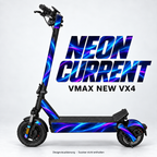 NEON CURRENT – Designvisualisierung am VMAX NEW VX4. Scooter nicht enthalten.