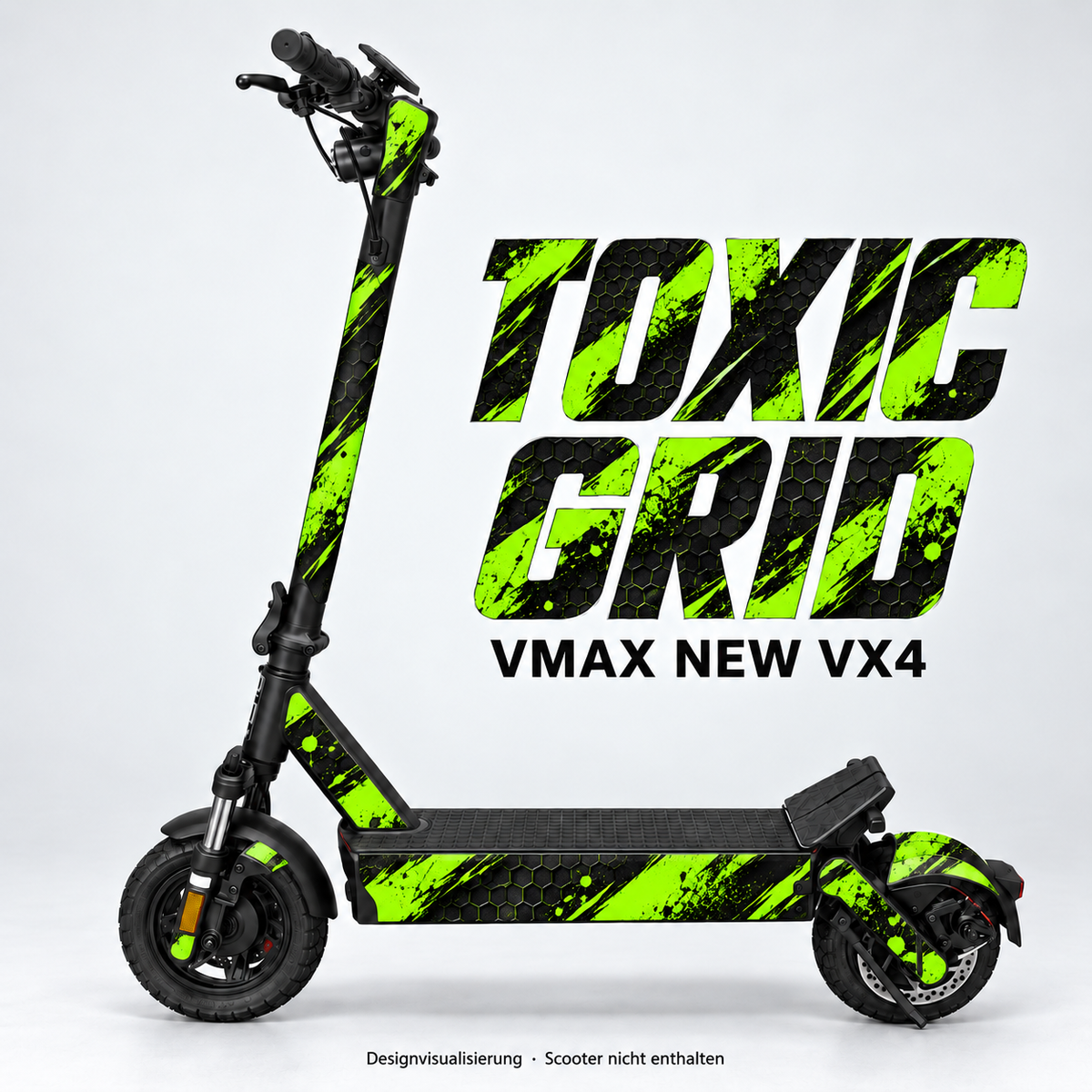 TOXIC GRID – Designvisualisierung am VMAX NEW VX4. Scooter nicht enthalten.
