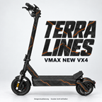 TERRA LINES – Designvisualisierung am VMAX NEW VX4. Scooter nicht enthalten.