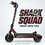 SHARK SQUAD – Designvisualisierung am VMAX NEW VX4. Scooter nicht enthalten.