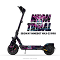 NEON TRIBAL – Designvisualisierung am Segway Ninebot MAX G3 Pro. Scooter nicht enthalten.