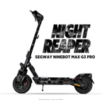 NIGHT REAPER – Designvisualisierung am Segway Ninebot MAX G3 Pro. Scooter nicht enthalten.