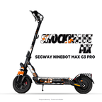 SHOCKWAVE MX – Designvisualisierung am Segway Ninebot MAX G3 Pro. Scooter nicht enthalten.