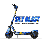 SKY BLAST – Designvisualisierung am Segway Ninebot MAX G3 Pro. Scooter nicht enthalten.
