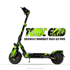 TOXIC GRID – Designvisualisierung am Segway Ninebot MAX G3 Pro. Scooter nicht enthalten.