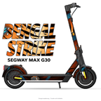 BENGAL STRIKE – Designvisualisierung am Segway MAX G30. Scooter nicht enthalten.