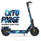 CRYO FORGE – Designvisualisierung am Segway MAX G30. Scooter nicht enthalten.