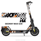 SHOCKWAVE MX – Designvisualisierung am Segway MAX G30. Scooter nicht enthalten.