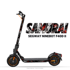 SAMURAI – Designvisualisierung am Segway Ninebot F40D II. Scooter nicht enthalten.
