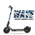 WAVE – Designvisualisierung am Segway Ninebot F40D II. Scooter nicht enthalten.