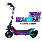NEON HEARTBEAT – Designvisualisierung am Segway ZT3 Max. Scooter nicht enthalten.