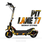 PIT LANE 77 – Designvisualisierung am Segway ZT3 Max. Scooter nicht enthalten.