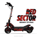 RED SECTOR – Designvisualisierung am Segway ZT3 Max. Scooter nicht enthalten.