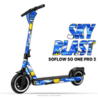 SKY BLAST – Designvisualisierung am SoFlow SO ONE PRO 3. Scooter nicht enthalten.