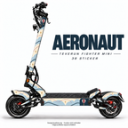 AERONAUT Skin am Teverun Fighter Mini – Designvisualisierung, Felgenaufkleber separat