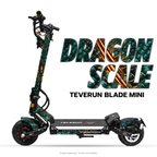 DRAGON SCALE – Designvisualisierung am Teverun Blade Mini. Scooter nicht enthalten.