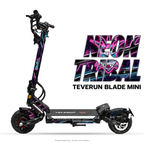 NEON TRIBAL – Designvisualisierung am Teverun Blade Mini. Scooter nicht enthalten.