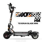 SHOCKWAVE MX – Designvisualisierung am Teverun Blade Mini. Scooter nicht enthalten.