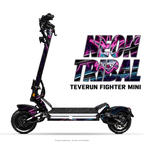 NEON TRIBAL – Designvisualisierung am Teverun Fighter Mini. Scooter nicht enthalten.