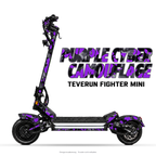 PURPLE CYBER CAMOUFLAGE – Designvisualisierung am Teverun Fighter Mini. Scooter nicht enthalten.