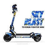SKY BLAST – Designvisualisierung am Teverun Fighter Mini. Scooter nicht enthalten.