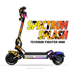 SPECTRUM SPLASH – Designvisualisierung am Teverun Fighter Mini. Scooter nicht enthalten.