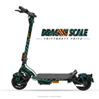 DRAGON SCALE – Designvisualisierung am Trittbrett Fritz. Scooter nicht enthalten.