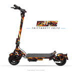 HELLFIRE – Designvisualisierung am Trittbrett Fritz. Scooter nicht enthalten.