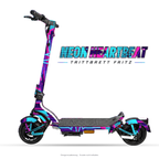 NEON HEARTBEAT – Designvisualisierung am Trittbrett Fritz. Scooter nicht enthalten.