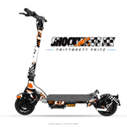 SHOCKWAVE MX – Designvisualisierung am Trittbrett Fritz. Scooter nicht enthalten.