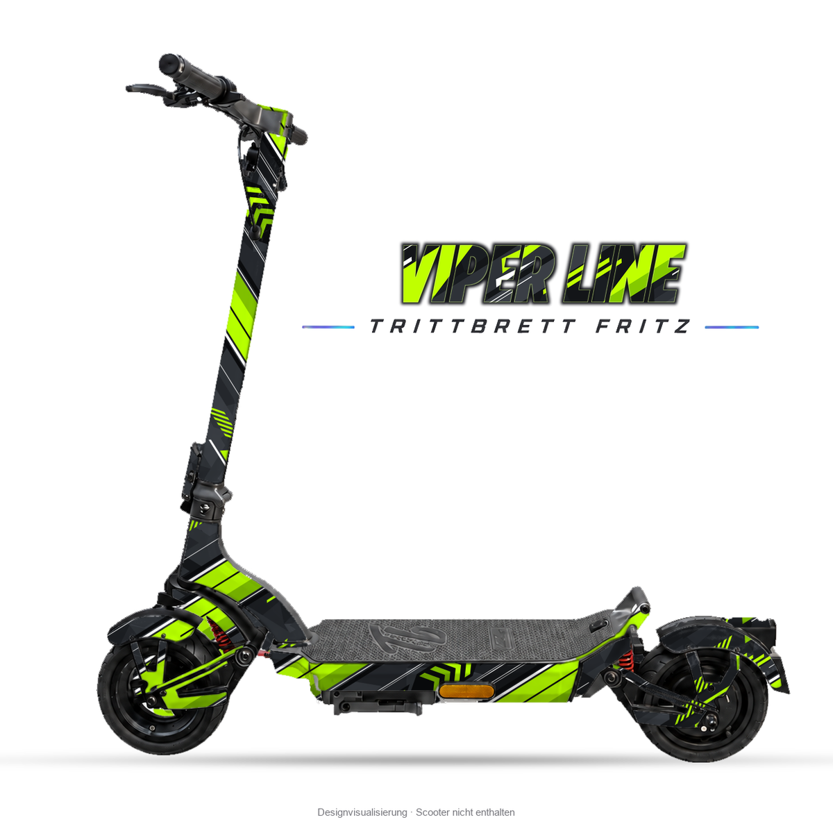 VIPER LINE – Designvisualisierung am Trittbrett Fritz. Scooter nicht enthalten.