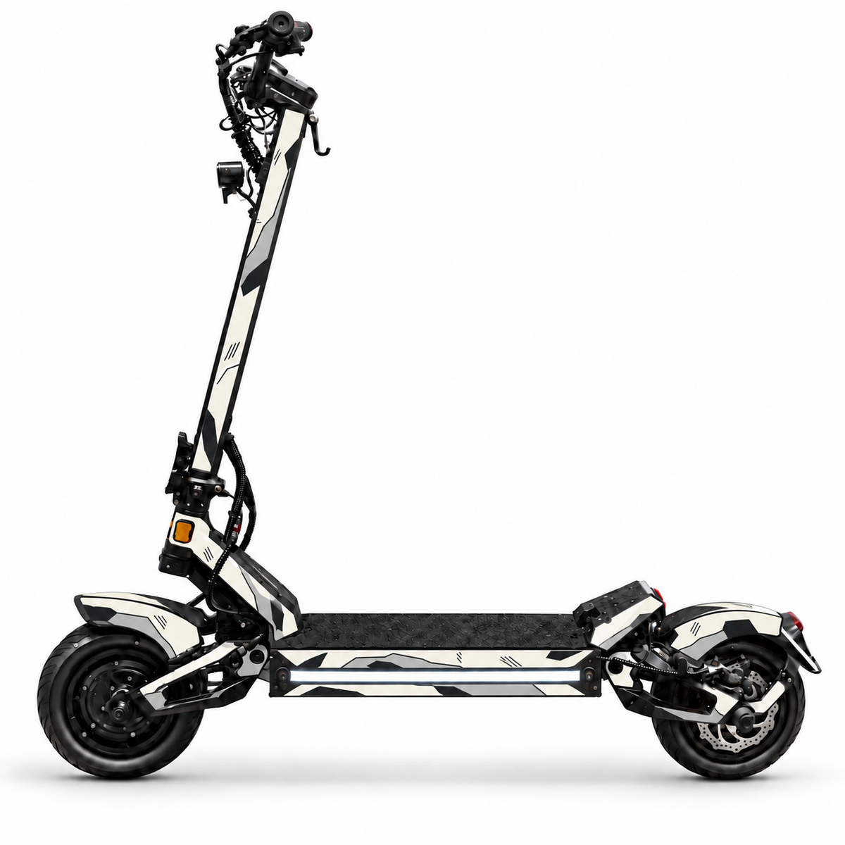 Fighter Mini 2D INK – ganze Scooter-Ansicht, digitale Designvisualisierung