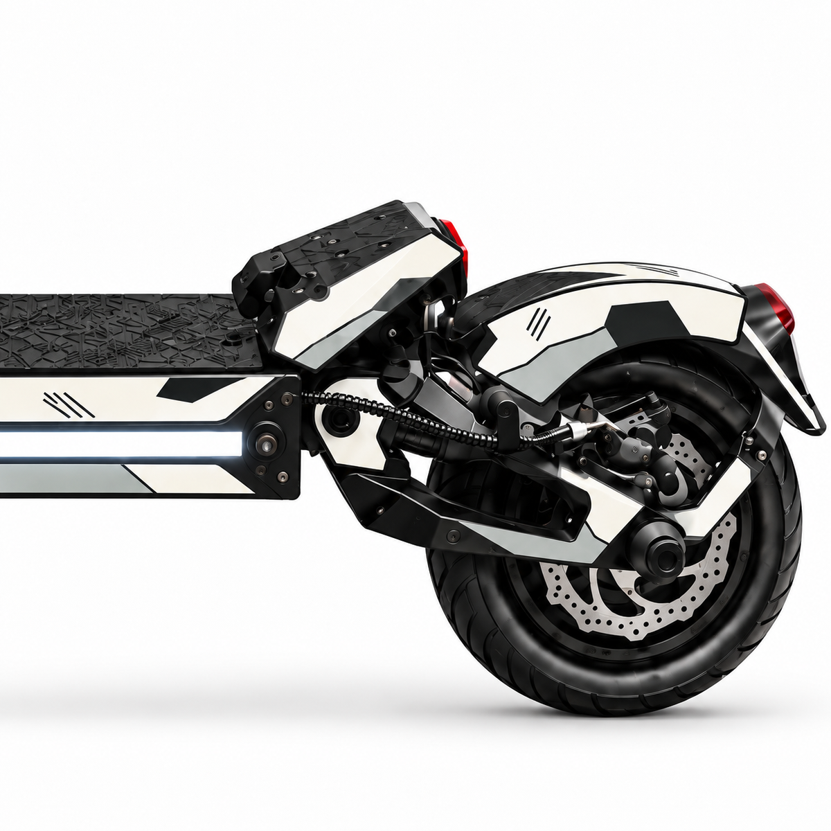 Fighter Mini 2D INK – Heckdetail, digitale Designvisualisierung