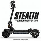 STEALTH – Designvisualisierung am Teverun Fighter Mini. Scooter nicht enthalten.