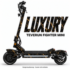 LUXURY – Designvisualisierung am Teverun Fighter Mini. Scooter nicht enthalten.
