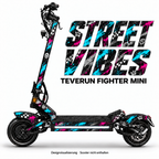 STREET VIBES – Designvisualisierung am Teverun Fighter Mini. Scooter nicht enthalten.