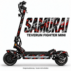SAMURAI – Designvisualisierung am Teverun Fighter Mini. Scooter nicht enthalten.