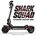 SHARK SQUAD – Designvisualisierung am Teverun Fighter Mini. Scooter nicht enthalten.