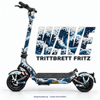 WAVE – Designvisualisierung am Trittbrett Fritz. Scooter nicht enthalten.