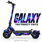 GALAXY – Designvisualisierung am Trittbrett Fritz. Scooter nicht enthalten.