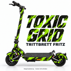 TOXIC GRID – Designvisualisierung am Trittbrett Fritz. Scooter nicht enthalten.