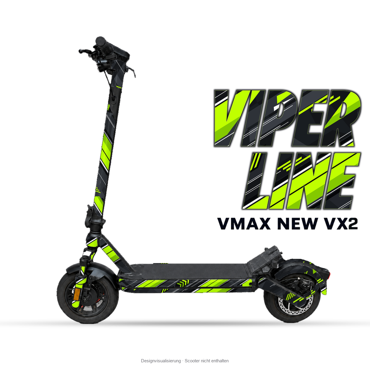 VIPER LINE – Designvisualisierung am VMAX NEW VX2. Scooter nicht enthalten.