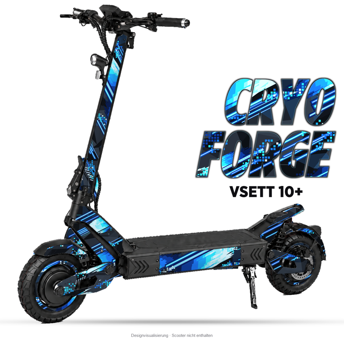 CRYO FORGE – Designvisualisierung am VSETT 10+. Scooter nicht enthalten.