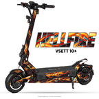 HELLFIRE – Designvisualisierung am VSETT 10+. Scooter nicht enthalten.