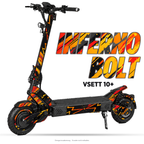 INFERNO BOLT – Designvisualisierung am VSETT 10+. Scooter nicht enthalten.
