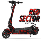RED SECTOR – Designvisualisierung am VSETT 10+. Scooter nicht enthalten.