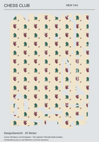 Chess Club für NEW VX4 – tatsächliche Gestaltung aller 25 Skin-Teile mit erhaltener Aussparung.