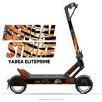 BENGAL STRIKE – Designvisualisierung am Yadea ElitePrime. Scooter nicht enthalten.