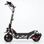 Urban Red Camo – Designvisualisierung des montierten Skins am Segway Ninebot ZT3. Scooter nicht enthalten.