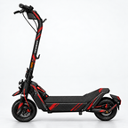 Carbon Redline – Designvisualisierung des montierten Skins am Segway Ninebot ZT3. Scooter nicht enthalten.